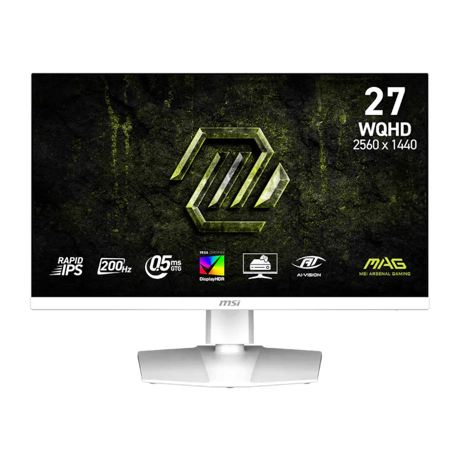 MSI MAG 274QRFW E20 27" WQHD 200Hz IPS Gaming Monitor - White