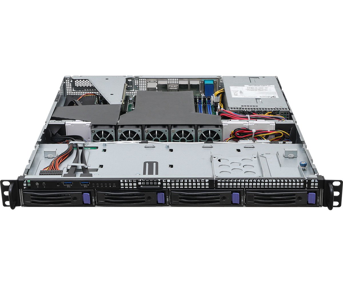 ASRock Rack 1U4LW-B650/2L2T RPSU 1U Rackmount General Purpose Server Barebone AMD Single Socket AM5 (LGA 1718) AMD Ryzen 7000 series processors 4 SATA bays Dual 10G Lan Dual 1G Lan 450W redundant PWS | SKU MB-1U4B2TR