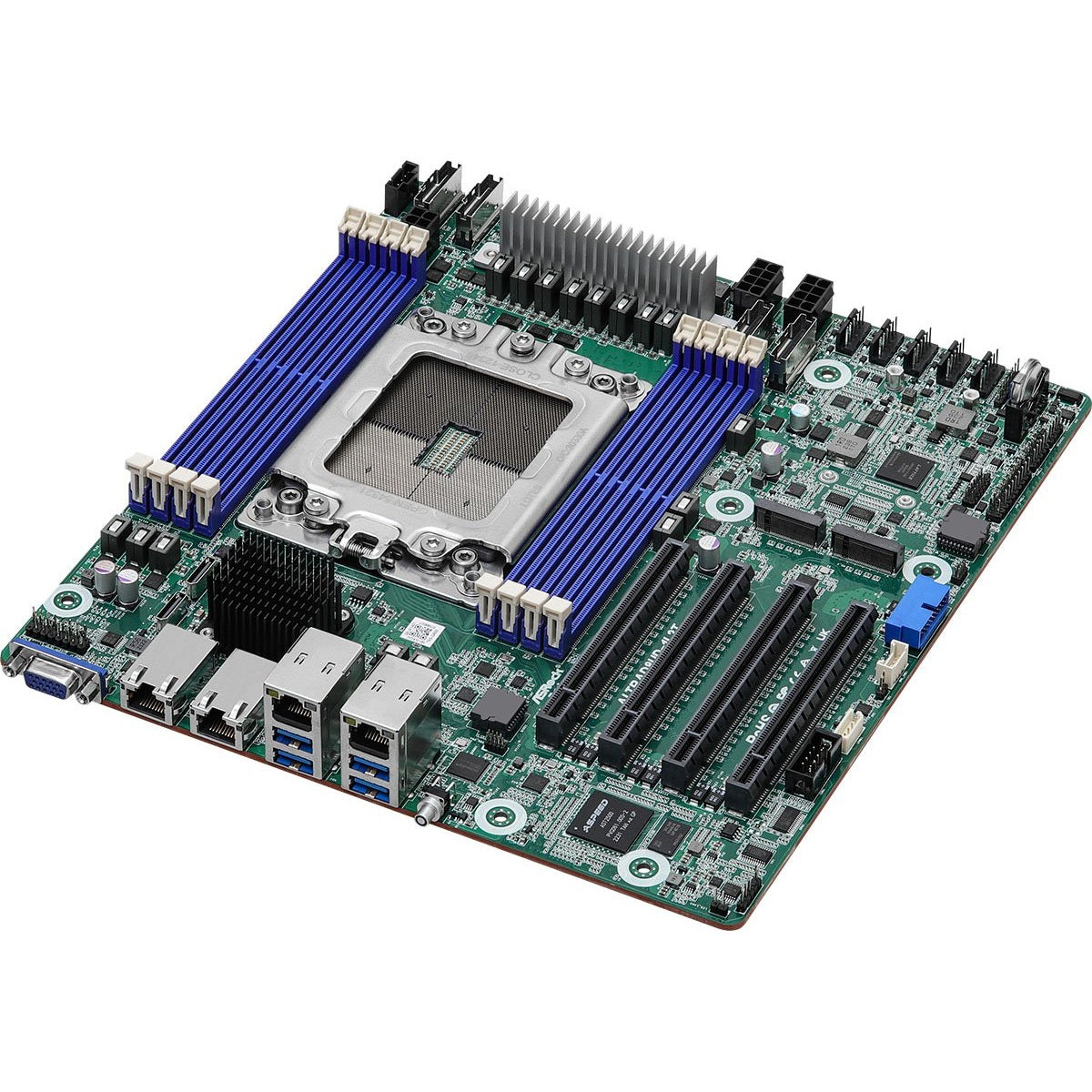 Asrock Rack Ampere Altra Bundle ALTRAD8UD-1L2T Deep Micro-ATX Single Socket (LGA 4926) with Ampere Altra Q64-22 64 cores & 2U passive cooler, Dual 10G Server Motherboard | SKU MB-ALTD8U2