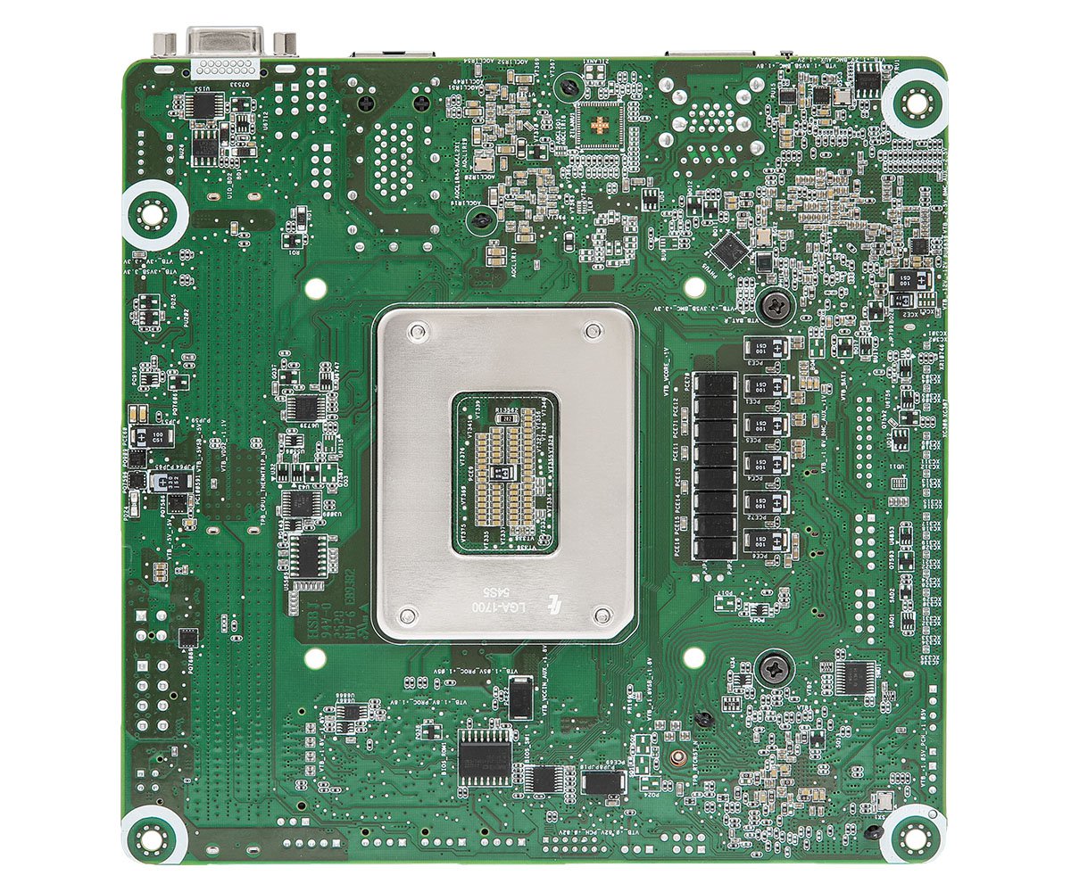 ASRock Rack EC266D2I-2T/AQC Mini-ITX Server Motherboard, Intel Xeon 6300-series, Xeon E-2400 series, and Pentium Gold G7400/G7400T processors PCIe5.0 x16 | SKU MB-E326AQC