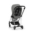 MIOS GEN 3 Chrome Frame with Nautical Blue Seat Pack & Black Lite Carry Cot S