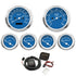 Autogauge Classic Blue Face 6 Gauge Set (speedo/tacho/oil pressure/water temp/volte/Fuel)