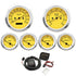 Autogauge Classic Yellow Face 6 Gauge Set (speedo/tacho/oil pressure/water temp/volte/Fuel)