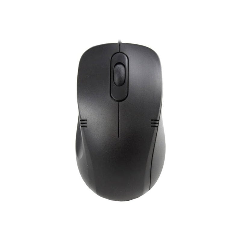 GUNMANSA iMicro MO-1008BU - Mouse - ergonomic - optical - 3 buttons - wired - USB - full injection black - bulk - white box