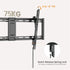 BRACKET 43''-95'' slim tilt wall mount; up to 75kg; Max Mounting Hole 800x400