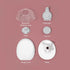 MomCozy M9 Milk Collection Container Set (Flange 24mm)
