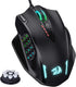 Redragon M908 IMPACT MMO Gaming Mouse up to 12,400 DPI High Precision Mouse for PC, 18 Programmable Buttons, Weight Tuning Cartridge, 12 Side Buttons, 5 programmable user profiles, 16.8 Million Customizing LED Color Option | SKU MOS-M908