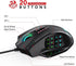 Redragon M908 IMPACT MMO Gaming Mouse up to 12,400 DPI High Precision Mouse for PC, 18 Programmable Buttons, Weight Tuning Cartridge, 12 Side Buttons, 5 programmable user profiles, 16.8 Million Customizing LED Color Option | SKU MOS-M908
