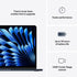 13-inch MacBook Air Apple M4 chip with 10-core CPU and 8-core GPU, 16GB, 256GB SSD - Midnight