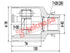 Inner CV Joint Front Right Mazda 626 (MZ6432)