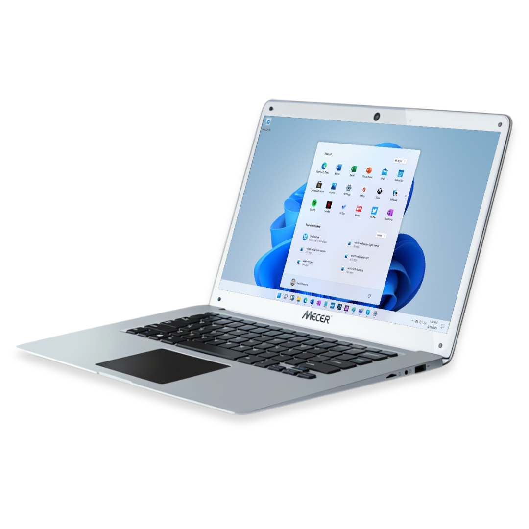 Mecer MyLife Z140C 14'' Win11 Home SL/ Celeron Dual Core N4020/ 4GB/ 128GB eMMc/ WiFi & BT/ 0.3M Cam/ 1366x768TN/ Silver.