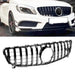 Merc W176 (16-18) GTR Panamericana Style Gloss Black Upgrade Grille