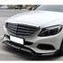 Merc W205 C-Class Brabus Style (15-18) 3 Piece Gloss Black Front Spoiler