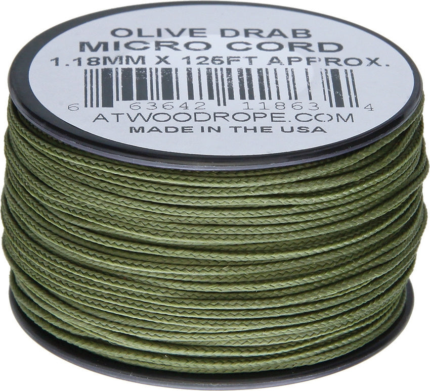 Atwood Micro Cord 125ft Olive Drab