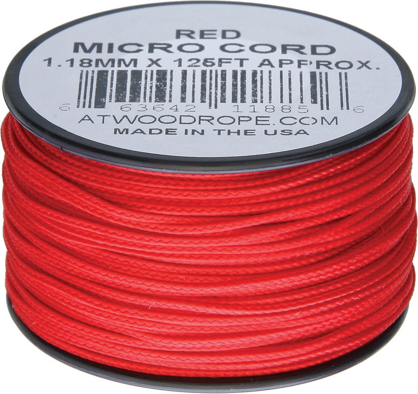 Atwood Micro Cord 125ft Red