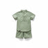 Chinese Collar Shirt & Short Set