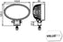 Hella Led Oval Shape Spotlight Beam