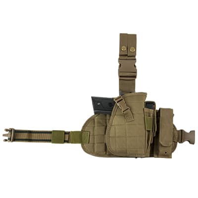 NC STAR MOLLE DROP LEG HOLSTER TAN CVDHOL2956T