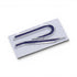 Japan Brushed Silver Flag sticker badge 8x5cm