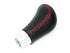 NX Black Leather with Red Stitch Gearknob
