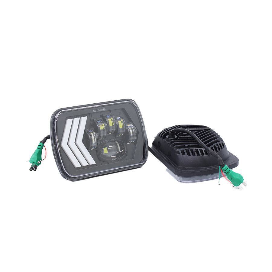 Universal Arrow Design LED Headlight for Nissan 1400/Colt & Old Hilux (pair)