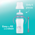 NUK Perfect Match Straw Learner Bottle - Bears