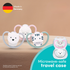 NUK Perfect Match Air Night Silicone Soother 2 Pack - Sheep/Firefly