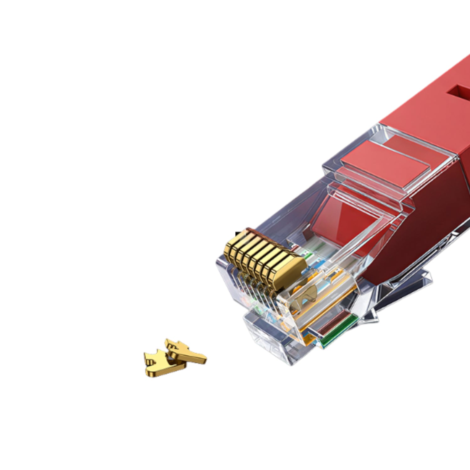 UGreen RJ45 CAT6 Ethernet 0.5m LAN Network Cable -Red (1Gbps, 250MHz)
