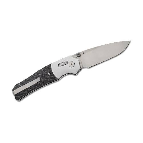 QSP Vault Glyde Lock 14C28N Stonewash Satin Black Knife Micarta - QS157-A1
