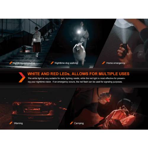 Fenix E03R V2.0 LED Flashlight (Blue)