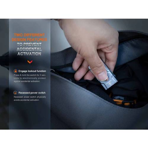 Fenix E03R V2.0 LED Flashlight (Blue)