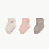 NHG Nike Girls 3 Pack Flowral Socks - Sail