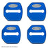 Non-OEM Suitable To Fit Ford - Aluminium Door Lock Covers (Blue)