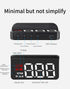 M3 OBD2 Head-Up Display – White Text HUD with Speed, Temp, Voltage, RPM & Fault Alarms