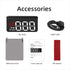M3 OBD2 Head-Up Display – White Text HUD with Speed, Temp, Voltage, RPM & Fault Alarms