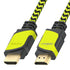 OMNIBARPLUS Basics High-Speed HDMI Cable, 6 ft (Black/ yellow-green) | SKU OMN-HDTODP