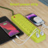 OMNIBARPLUS 6 Ft Power Strip Surge Protector - 12 Outlets 4 USB Ports (3 USB A), Maxpw Ultra Thin Flat Extension Cord & Flat Plug, 3600 Joules, Desk Charging Station for Home Office Dorm (yellow-green) | SKU OMN-PS12AC