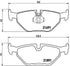 Brembo Brake Pads Rear Bmw 3/5/7 ( Set Lh&Rh) (P06023)