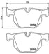 Brembo Brake Pads Rear Bmw 5 E60 ( Set Lh&Rh) (P06033)
