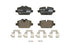 Brembo Brake Pads Rear Bmw 1 E81/E87/3E90 ( Set Lh&Rh) (P06037X)