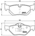 Brembo Brake Pads Rear Bmw 1 Series ( Set Lh&Rh) (P06038)