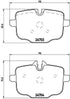 Brembo Brake Pads Rear Bmw 5/6/7 F10/13/F12 ( Set Lh&Rh) (P06061)