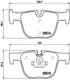 Brembo Brake Pads Rear Bmw 3 F30/3Gt F34 ( Set Lh&Rh) (P06072)