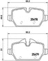 Brembo Brake Pads Rear Mini R60/R61 ( Set Lh&Rh) (P06080)
