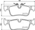 Brembo Brake Pads Rear Bmw 2 F45/F46/I3/ ( Set Lh&Rh) (P06094)