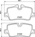 Brembo Brake Pads Rear Bmw ( Set Lh&Rh) (P06113)