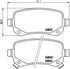 Brembo Brake Pads Rear Dodge Journey ( Set Lh&Rh) (P11021)