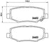 Brembo Brake Pads Rear Dodge Nitro ( Set Lh&Rh) (P18024)