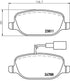 Brembo Brake Pads Rear Alfa Giulietta Qv ( Set Lh&Rh) (P23152)