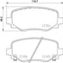 Brembo Brake Pads Rear Fiat 500X/Jeep Renegade ( Set Lh & Rh) (P23177)